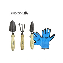 High Quality Garden Hand tool Set Mini Gardening Tools Set Trowel, Transplanter & Cultivator Garden Gloves for Fruning